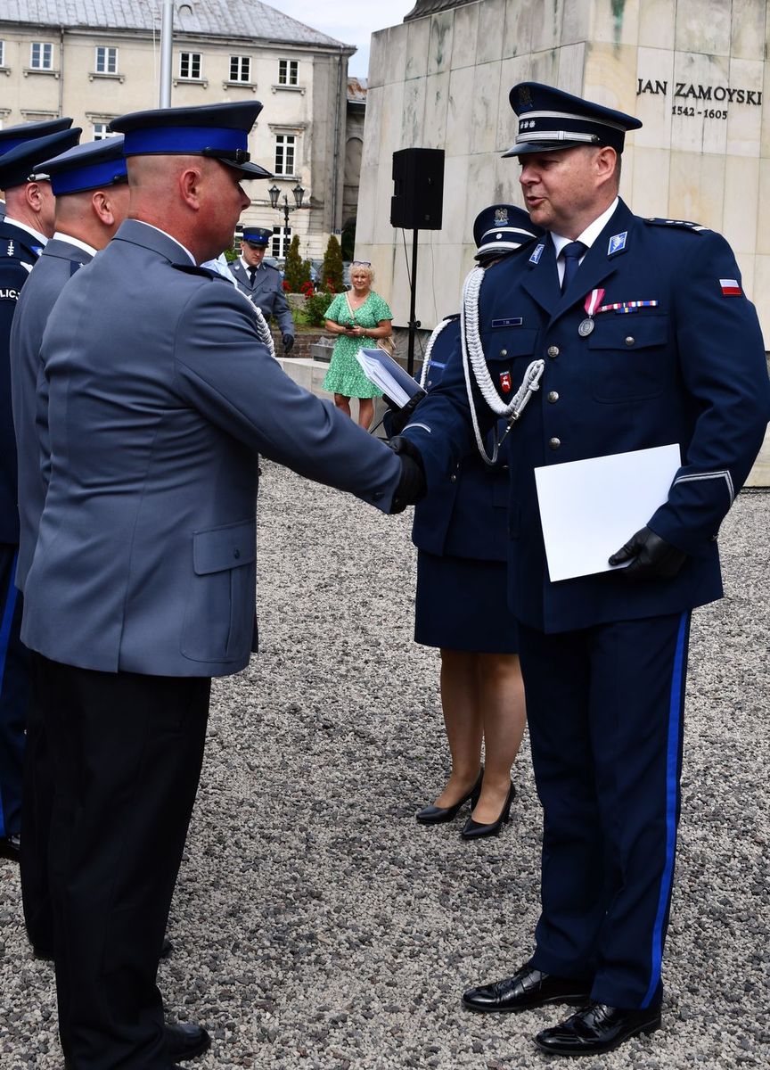 Obchody święta Policji Komendy Miejskiej Policji w Zamościu 