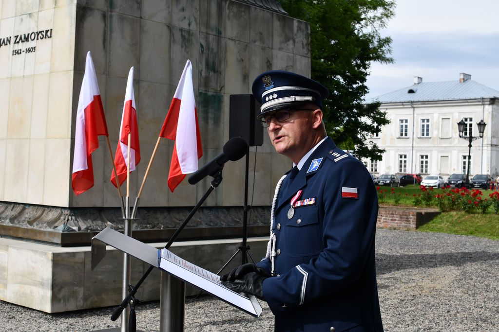 Obchody święta Policji Komendy Miejskiej Policji w Zamościu 