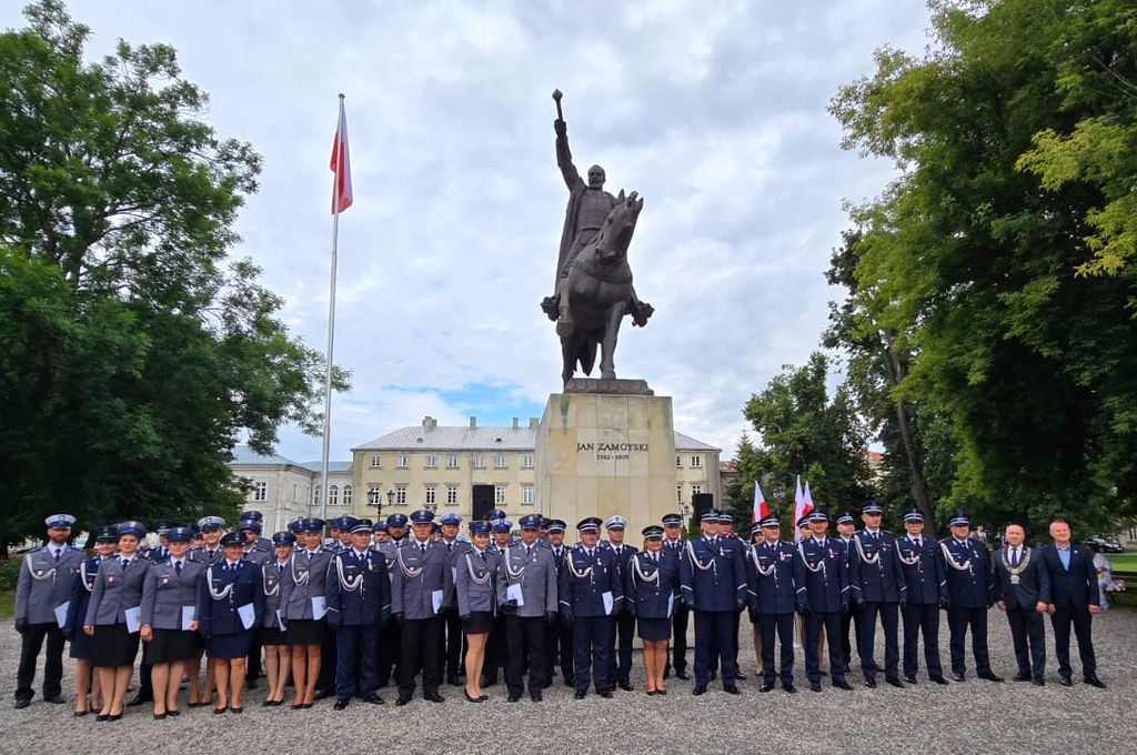 Obchody święta Policji Komendy Miejskiej Policji w Zamościu 