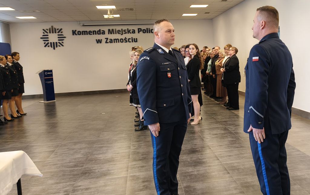 święto służby cywilnej w świetlicy Komendy Miejskiej Policji w Zamościu 