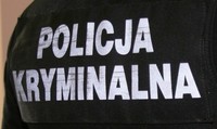 napis na policyjnej kamizelce Policja kryminalna