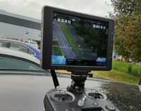 monitor policyjnego drona