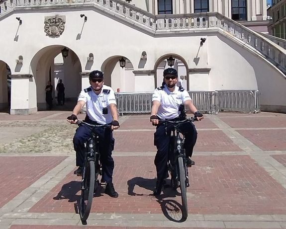 policyjny rowerowy patrol