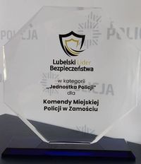 statuetka Lubelskiego Lidera Bezpieczeństwa