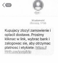 tekst wiadomości przesłanej za pośrednictwem komunikatora