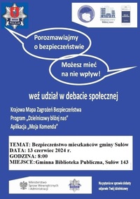 plakat zaproszenie na debatę