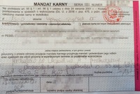 mandat karny