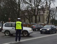 policjant na drodze