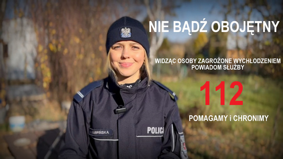 plakat z wizerunkiem policjantki