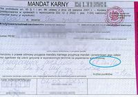 blankiet mandatu karnego