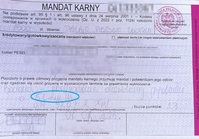 blankiet mandatu karnego