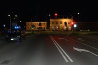 skrzyżowanie dróg, miejsce potrącenia rowerzysty