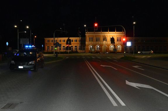 skrzyżowanie dróg, miejsce potrącenia rowerzysty
