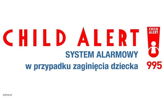 napisy child alert system alarmowy w przypadku zaginięcia dziecka 995
