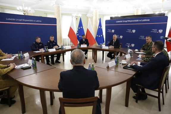 odprawa służbowa w Lubelskim Urzędzie Wojewódzkim