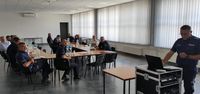 uczestnicy spotkania na świetlicy komendy