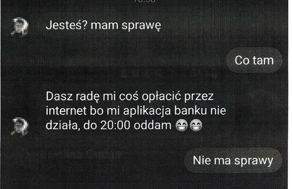 wiadomość z komunikatora