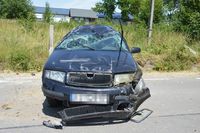uszkodzona po dachowaniu Skoda