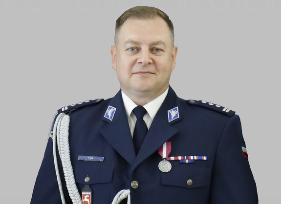 zdjęcie inspektora Tomasza Gila, Komendanta Wojewódzkiego Policji w Lublinie
