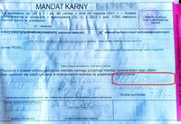 blankiet mandatu karnego