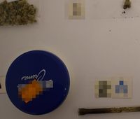 zabezpieczone narkotyki i opakowanie po kremie