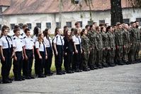 rozpoczęcie roku szkolnego w szkole z oddziałem o profilu mundurowym