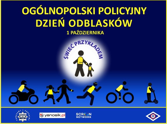 plakat Ogólnopolskiego Policyjnego Dnia Odblasków