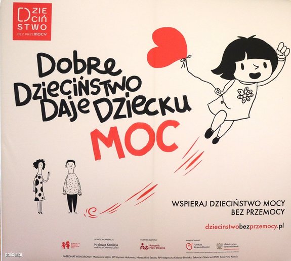 plakat akcji dzieciństwo bez przemocy