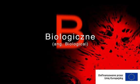 plakat informacji na temat zagrożenia biologicznego