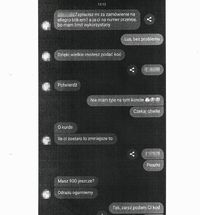 zdjęcie wiadomości przesłanych za pośrednictwem komunikatora internetowego