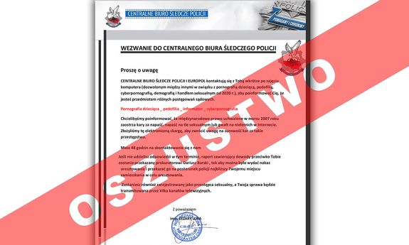 grafika dotycząca oszustwa