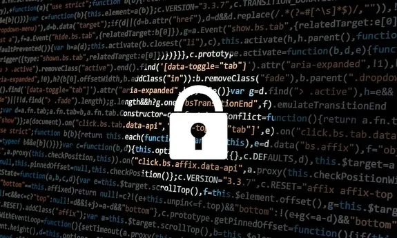 grafika kłódka na tle literek