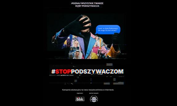 plakat kampanii Stop Podszywaczom