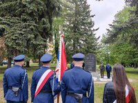 Uroczyste obchody rocznicy zakończenia drugiej wojny światowej.