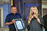 Komendant Miejski Policji w Zamościu oraz Pani dyrektor Kuratorium Oświaty w Zamościu