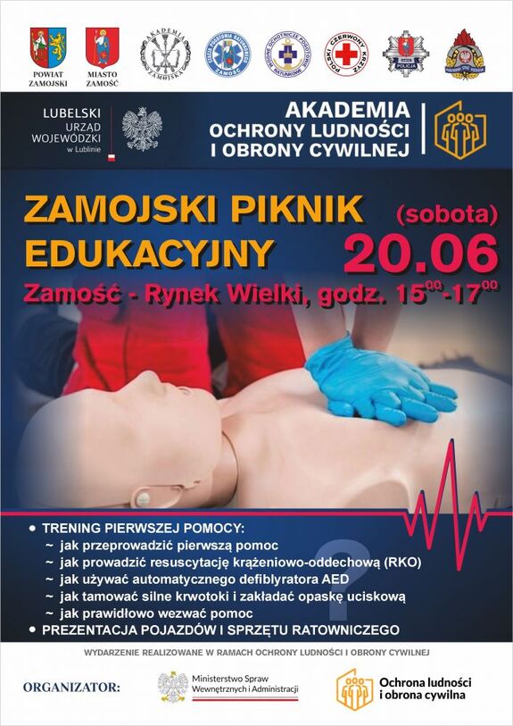plakat Zamojskiego Pikniku Edukacyjnego