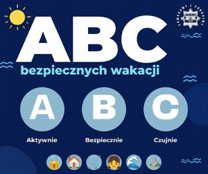 plakat ABC bezpiecznych wakacji