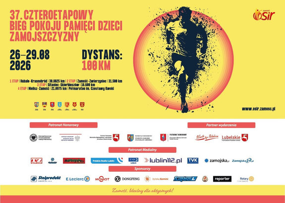 plakat Biegu Pamięci Dzieci Zamojszczyzny