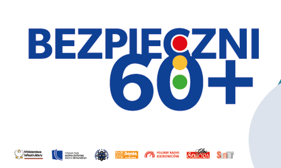 plakat akcji Bezpieczni 60+