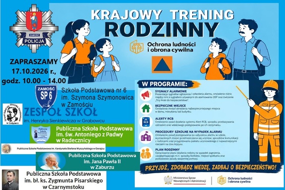 plakat dotyczący Krajowego Treningu Rodzinnego