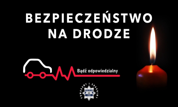 grafika z napisem bezpieczeństwo na drodze